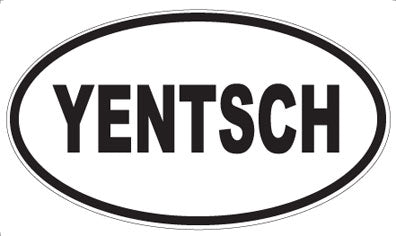 YENTSCH - Oval Magnet