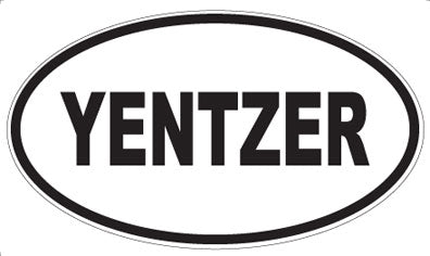 YENTZER - Oval Sticker