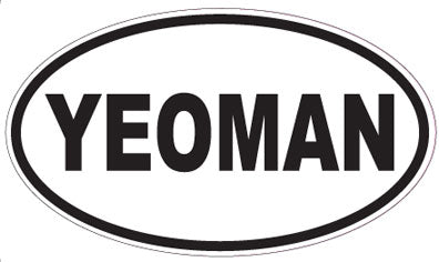 YEOMAN - Oval Sticker