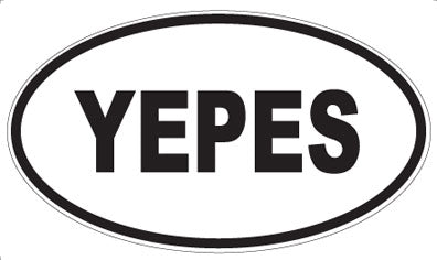 YEPES - Oval Sticker