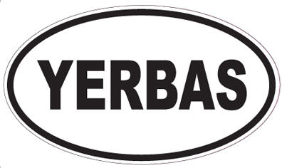 YERBAS - Oval Sticker