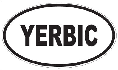 YERBIC - Oval Sticker
