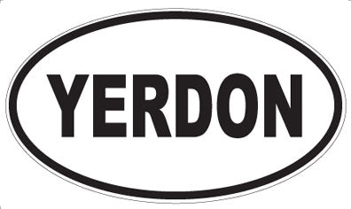 YERDON - Oval Sticker