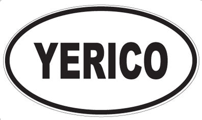 YERICO - Oval Sticker