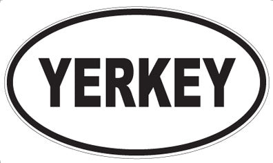 YERKEY - Oval Sticker