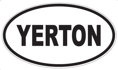 YERTON - Oval Magnet