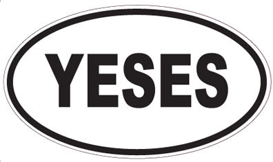 YESES - Oval Sticker