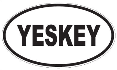 YESKEY - Oval Sticker