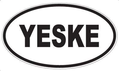 YESKE - Oval Magnet