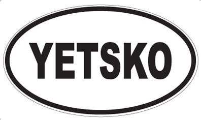 YETSKO - Oval Sticker