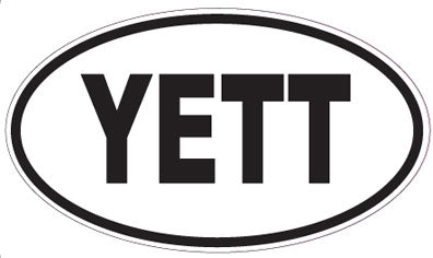 YETT - Oval Sticker