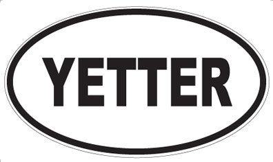 YETTER - Oval Sticker