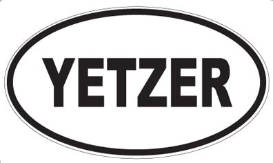 YETZER - Oval Sticker