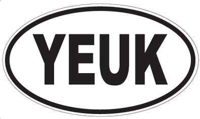 YEUK - Oval Sticker