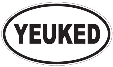 YEUKED - Oval Sticker