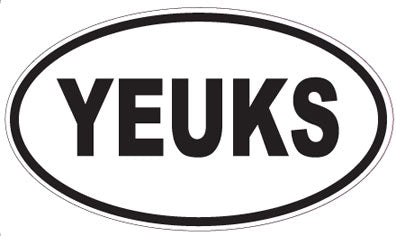 YEUKS - Oval Sticker