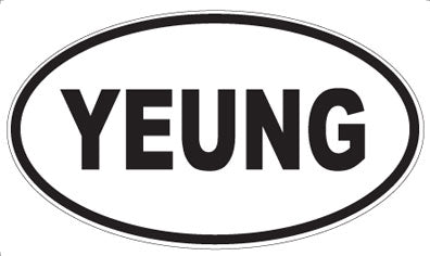 YEUNG - Oval Magnet