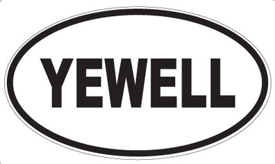 YEWELL - Oval Sticker