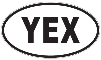 YEX - 3 Letter Initials Oval Magnet