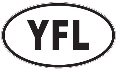 YFL - 3 Letter Initials Oval Magnet