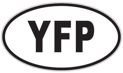 YFP - 3 Letter Initials Oval Magnet