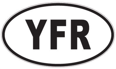 YFR - 3 Letter Initials Oval Magnet