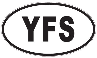 YFS - 3 Letter Initials Oval Magnet