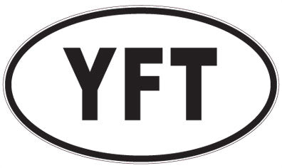 YFT - 3 Letter Initials Oval Magnet