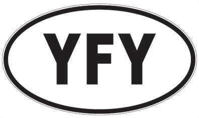 YFY - 3 Letter Initials Oval Magnet