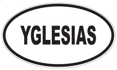 YGLESIAS - Oval Sticker