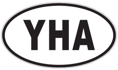 YHA - 3 Letter Initials Oval Sticker