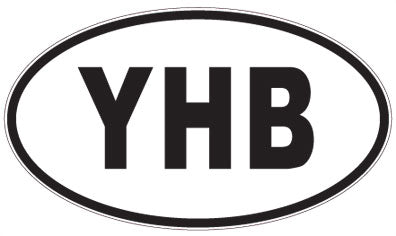 YHB - 3 Letter Initials Oval Magnet