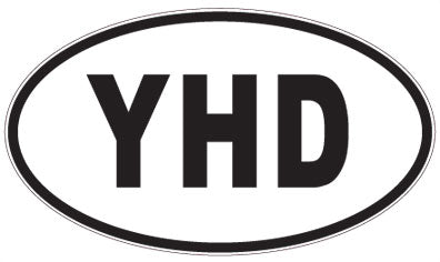 YHD - 3 Letter Initials Oval Sticker