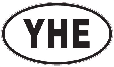 YHE - 3 Letter Initials Oval Sticker