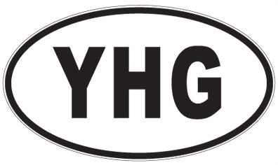 YHG - 3 Letter Initials Oval Magnet