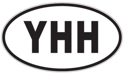 YHH - 3 Letter Initials Oval Magnet