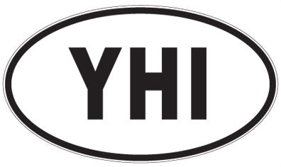 YHI - 3 Letter Initials Oval Magnet