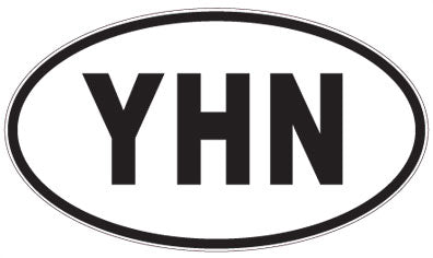 YHN - 3 Letter Initials Oval Sticker