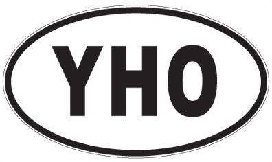 YHO - 3 Letter Initials Oval Magnet