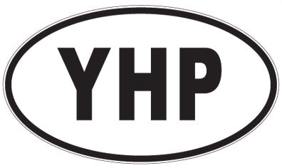 YHP - 3 Letter Initials Oval Sticker
