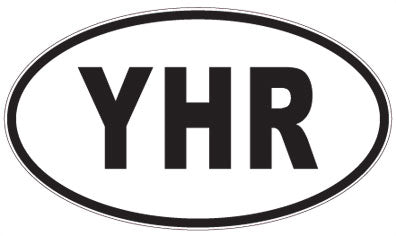 YHR - 3 Letter Initials Oval Sticker