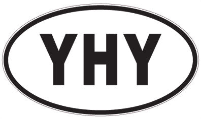 YHY - 3 Letter Initials Oval Sticker