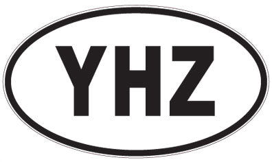YHZ - 3 Letter Initials Oval Magnet