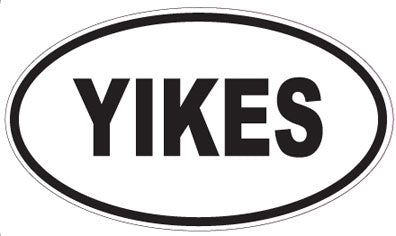 YIKES - Oval Sticker