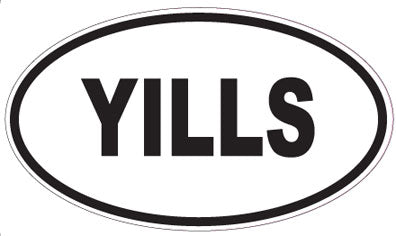YILLS - Oval Sticker