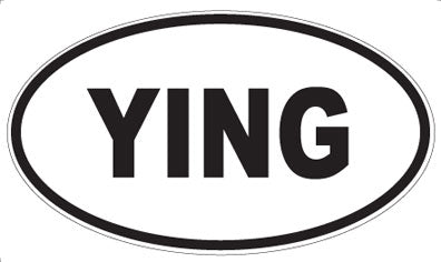 YING - Oval Sticker