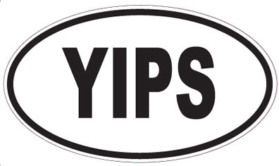 YIPS - Oval Sticker