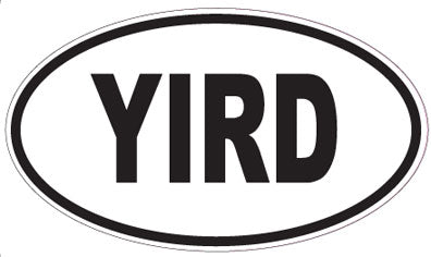 YIRD - Oval Sticker