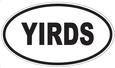 YIRDS - Oval Sticker