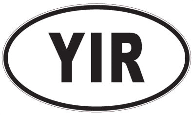 YIR - 3 Letter Initials Oval Magnet